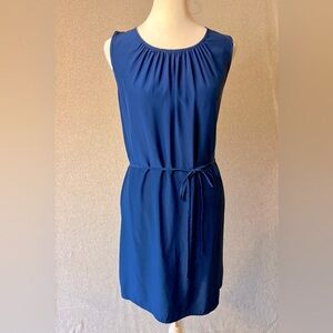 Amanda Uprichard Dress 100% Silk Blue Short Mini Backless Sexy